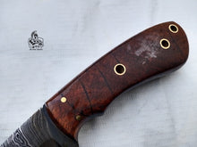 Load image into Gallery viewer, Skinner knife with ebony wood handle