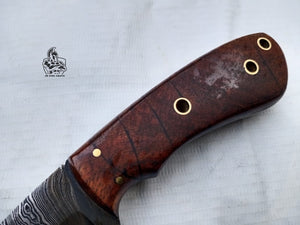 Skinner knife with ebony wood handle