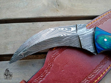 Load image into Gallery viewer, Custom made Hand forged Karambit Knife