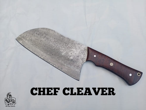 Hand made Chef Cleaver by JW Steel Crafts