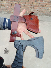 Load image into Gallery viewer, Hand forged and custom made Viking Bearded Axe / Skeggøx By JW Steel Crafts.