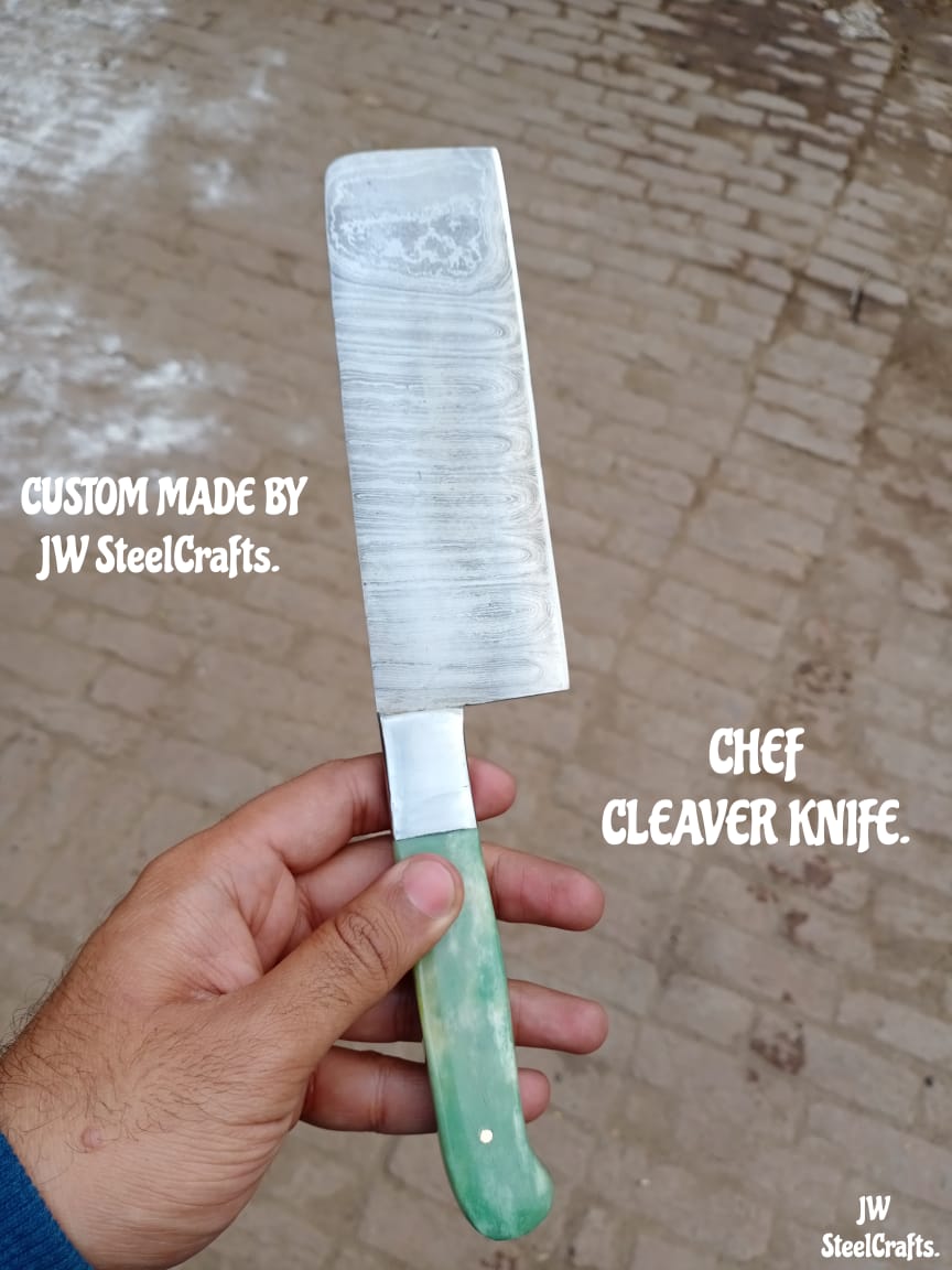 Chef Cleaver Knife by JW SteelCrafts.