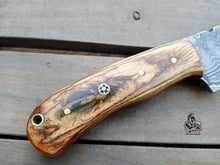 Load image into Gallery viewer, Custom made skinner knife with wood handle