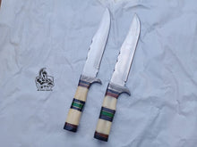 Load image into Gallery viewer, Hand made Custom Made Bowie Knives Pair