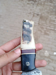 Custom Handmade Skinner with Ram Horn handle.