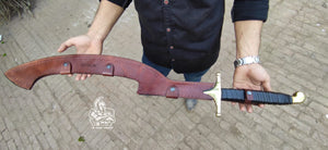 Hand Forged Custom Made Carbon Steel Gigantic Monster Sword.