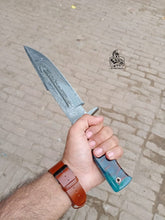 Load image into Gallery viewer, Hand Forged Skinning Bowie Knife With Razor handle.