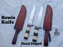 Load image into Gallery viewer, Hand made Custom Made Bowie Knives Pair