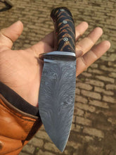 Load image into Gallery viewer, Customized   feather pattern welded Skinner knives