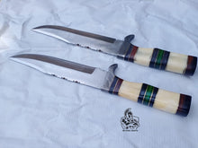 Load image into Gallery viewer, Hand made Custom Made Bowie Knives Pair