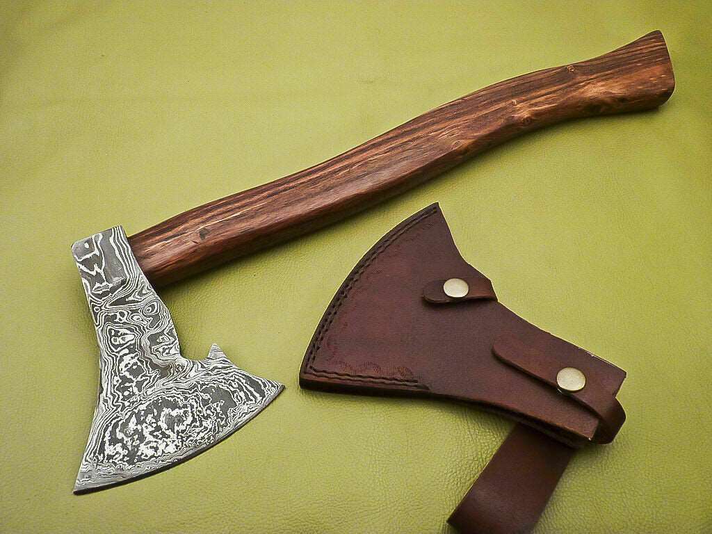 Custom Handmade Damascus Steel Tomahawk Hatchet Axe MB-0033