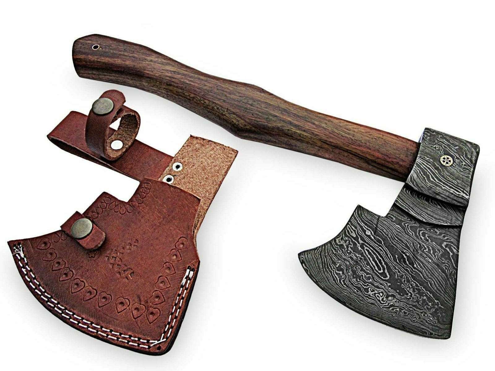 Custom Handmade Damascus Steel Tomahawk Hatchet Axe MB-0037