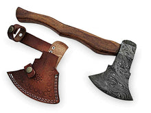 Load image into Gallery viewer, Damascus Steel Axe Viking Axe Hatchet Axe Bearded Axe Tomahawk MB-0068