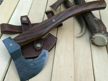 Load image into Gallery viewer, Damascus Steel Axe Viking Axe Hatchet Axe Bearded Axe Tomahawk MB-0070