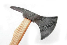 Load image into Gallery viewer, Damascus Steel Axe Viking Axe Hatchet Axe Bearded Axe Tomahawk MB-0071