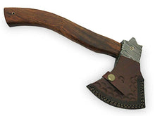 Load image into Gallery viewer, Damascus Steel Axe Viking Axe Hatchet Axe Bearded Axe Tomahawk