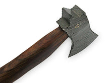 Load image into Gallery viewer, Damascus Steel Axe Viking Axe Hatchet Axe Bearded Axe Tomahawk