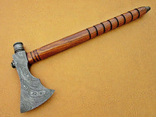 Load image into Gallery viewer, Damascus Steel Axe Viking Axe Hatchet Axe Bearded Axe Tomahawk MB-0074