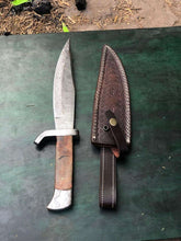 Load image into Gallery viewer, Custom Made Damascus Bowen knife MB-0083