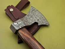 Load image into Gallery viewer, Custom Handmade Damascus Steel Tomahawk Hatchet Axe MB-0033