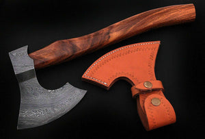 Custom Handmade Damascus Steel Tomahawk Hatchet MB_0046