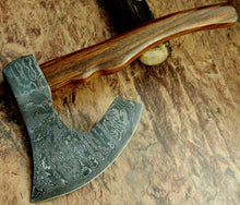 Load image into Gallery viewer, Damascus Steel Axe Viking Axe Hatchet Axe Bearded Axe Tomahawk MB-0067