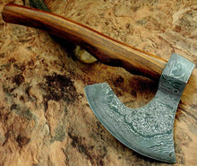 Load image into Gallery viewer, Damascus Steel Axe Viking Axe Hatchet Axe Bearded Axe Tomahawk MB-0067