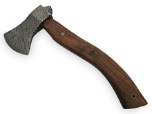 Load image into Gallery viewer, Damascus Steel Axe Viking Axe Hatchet Axe Bearded Axe Tomahawk