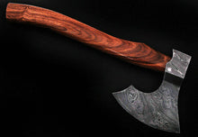 Load image into Gallery viewer, Damascus Steel Axe Viking Axe Hatchet Axe Bearded Axe Tomahawk MB-0073