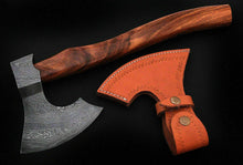 Load image into Gallery viewer, Damascus Steel Axe Viking Axe Hatchet Axe Bearded Axe Tomahawk MB-0073