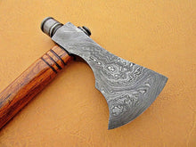 Load image into Gallery viewer, Damascus Steel Axe Viking Axe Hatchet Axe Bearded Axe Tomahawk MB-0074