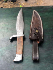 Custom Made Damascus Bowen knife MB-0083