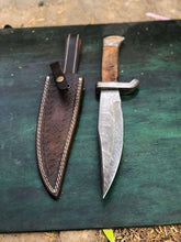 Load image into Gallery viewer, Custom Made Damascus Bowen knife MB-0083