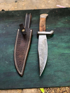 Custom Made Damascus Bowen knife MB-0083