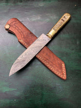 Load image into Gallery viewer, Custom Made Damascus Steel chef knife