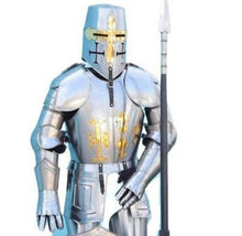 Load image into Gallery viewer, 17th Century Medieval Templar Crusader Knight Suit Of Armour Handmade Armour Greek Crusader Armour