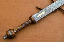 Load image into Gallery viewer, Custom Handmade Damascus Steel Greek Sword/ Gladius Sword /Hunting Sword