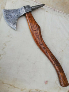 New Custom Handmade 20" Damascus steel Best Bearded  Felling Hatchet Axe