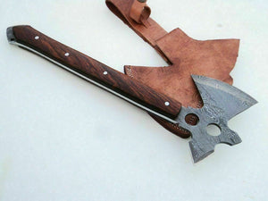 Custom Handmade Damascus Steel Tomahawk Hatchet