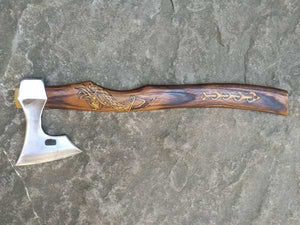 Customized Steel Axe with Wood Handle for Efficient Chopping
