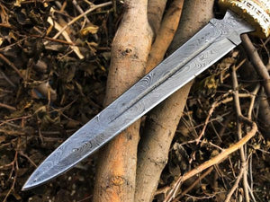 Dagger New Custom Handmade Damascus Steel Hunter Dagger Knife