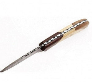 Handmade Damascus Steel Skinner Knife Custom Made 8.5"