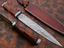 Load image into Gallery viewer, Dagger Handmade Dagger Knife Damascus Steel Christmas Gift