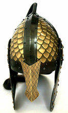 Load image into Gallery viewer, Medieval Brass Roman Knight Helmet Handmade Spartan Armour Helmet