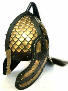 Medieval Brass Roman Knight Helmet Handmade Spartan Armour Helmet