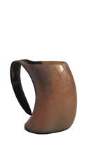 Load image into Gallery viewer, Viking Drinking Horn Cup Tankard Beer Mug Medieval Viking Mug Handcrafted