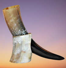 Load image into Gallery viewer, Vikings Drinking Game of Thrones Viking Drinking Horn with Stand Food Safe Cup