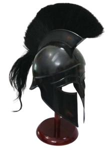 Greek Corinthian Medieval Armor Knight Spartan Replica Helmet with Black Plume